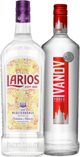Larios-Dry-Gin-or-Ivanov-Vodka-1L on sale