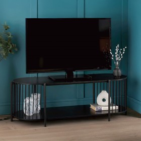 Wired+Black+TV+Unit