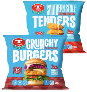 Tegel-Free-Range-Burgers-Tenders-Steaks-or-Bites-650-750g on sale
