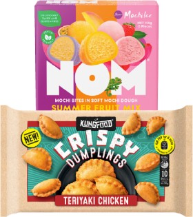 Kungfood-Dumplings-200-288g-or-Nom-Mochi-Bites-156g on sale