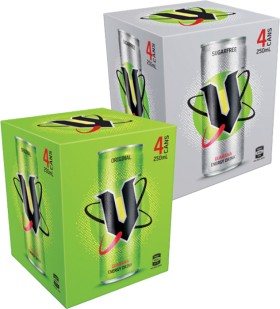 V-Energy-Drink-250ml-Cans-4-Pack on sale