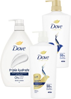 Dove-Body-Wash-1L-Shampoo-or-Conditioner-850ml on sale