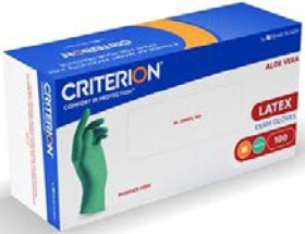 Henry+Schein+Criterion+Aloe+Gloves+Latex+Powder+Free+Box+of+100