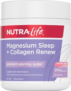 Nutra-Life+Magnesium+Sleep+and+Collagen+Renew+250g