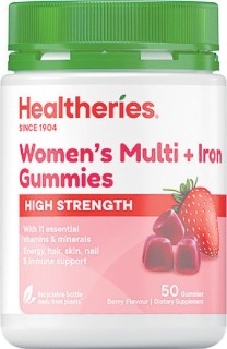 Healtheries+High+Strength+Women%26%23039%3Bs+Multi+%2B+Iron+Gummies+60+Gummies
