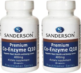 Sanderson+Premium+Co-Enzyme+Q10+400mg+30+Capsules