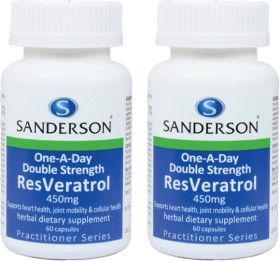 Sanderson+Double+Strength+Resveratrol+450mg+60+Capsules