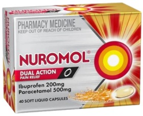 Nuromol+Dual+Action+Pain+Relief+40+Soft+Liquid+Capsules