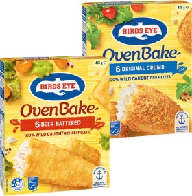 Birds-Eye-Oven-Bake-Fish-Fillets-425g on sale