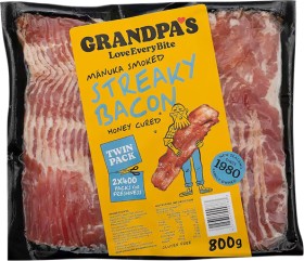 Grandpas-Streaky-Bacon-800g on sale