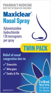 Maxiclear+Nasal+Spray+Twin+Pack+2x10ml
