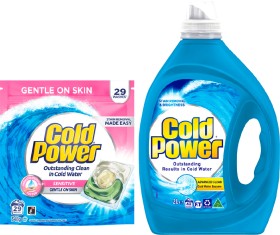 NEW-Cold-Power-Laundry-Liquid-2L-or-Capsules-29s on sale