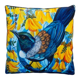 Design-Plus-Kiwiana-Cushion-Kowhai-Tui-60-x-60cm on sale