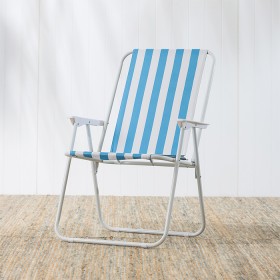 Outsidings+Blue+Stripe+Beach+Chair