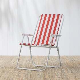Outsidings+Red+Stripe+Beach+Chair