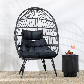 Outsidings-Seated-Egg-Chair-Black on sale