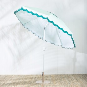 Outsidings+Patio+Scallop+Umbrella+Green