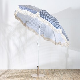 Outsidings+Patio+Stripe+Umbrella+Navy