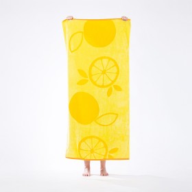 Seaside+Supplies+Double+Jacquard+Velour+Beach+Towel+Orange+80x160cm