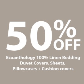 50%25+off+Ecoanthology+100%25+Linen+Bedding+Duvet+Covers%2C+Sheets%2C+Pillowcases+%2B+Cushion+Covers