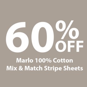 60%25+off+Marlo+100%25+Cotton+Mix+%26amp%3B+Match+Stripe+Sheets