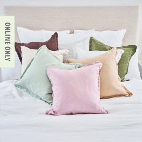 Ecoanthology+100%25+Linen+Feather+Fill+Cushion