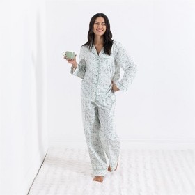Gracious-Living-Cotton-Long-Sleeve-Shirt-and-Pant-PJ-Set-Floral on sale