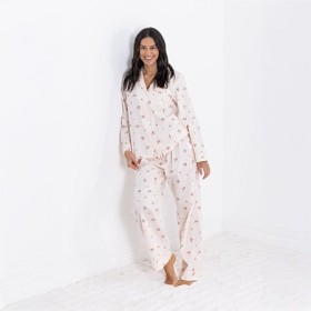Gracious-Living-Cotton-Long-Sleeve-Shirt-and-Pant-PJ-Set-Blush on sale