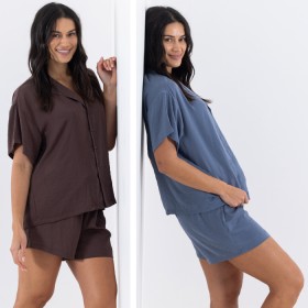 Design+Republique+Hammered+Satin+Pyjama+Sets