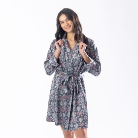 Design+Republique+Malibu+Satin+Printed+Robe+Charcoal