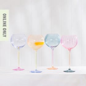 Marlo+Ribbed+Gin+Glass+Set+of+4