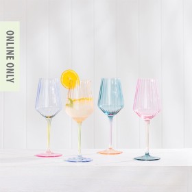 Marlo+Ribbed+Wine+Glass+Set+of+4