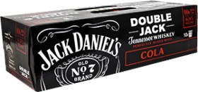 Jack+Daniel%26rsquo%3Bs+Double+Jack+6.9%25+10+x+250mL+Cans