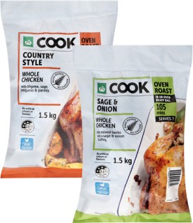Woolworths+Cook+Oven+Ready+Whole+Chicken+1.5kg