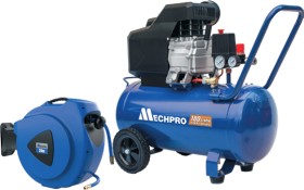 Mechpro+Air+Compressor+%26amp%3B+Hose+Reel+Combo