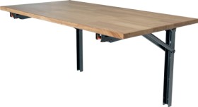 NEW+Mechpro+Folding+Wall+Mount+Timber+Top+Workbench