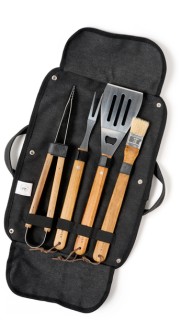 Davis-Waddell-Maverick-5-Piece-BBQ-Tool-Set-in-a-Canvas-Bag on sale