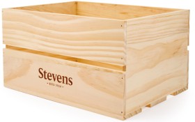 Stevens+Wooden+Hamper+Box%2C+30cm