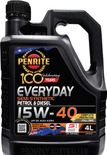 Penrite+SEMI+SYNTHETIC+EVERYDAY+15W-40+4L+Engine+Oil