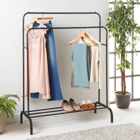 Spaceways-Double-Metal-Garment-Rail on sale