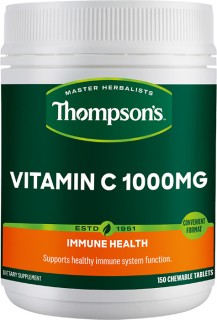 Thompson%26rsquo%3Bs+Vit-C+1000mg+Chewable+Tablets+150s