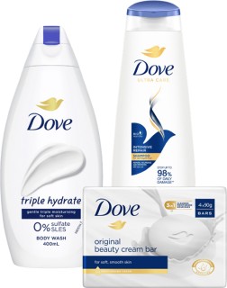 Dove+Body+Wash+400ml%2C+Shampoo+or+Conditioner+350ml%2C+Bar+Soap+4+Pack