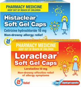 Loraclear+or+Histaclear+Soft+Gel+Caps+30s
