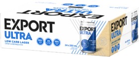 Export-Ultra-Low-Carb-24-x-330mL-Cans on sale