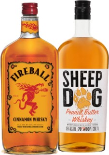 Fireball+Cinnamon+Whisky+or+Sheep+Dog+Peanut+Butter+Whiskey+1L