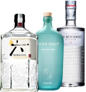 Roku+Japanese+Gin+1L%2C+Papa+Salt+Coastal+Gin+or+The+Botanist+Islay+Dry+Gin+700mL