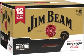 Jim+Beam+Gold+7%25+Zero+12+x+250ml+Cans
