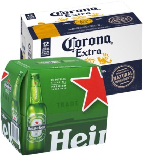 Heineken+12+x+330mL+Bottles+or+Corona+Extra+12+x+330mL+Cans