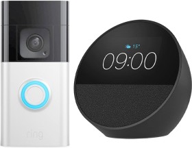 Ring-Video-Doorbell-Plus-Amazon-Echo-Spot on sale