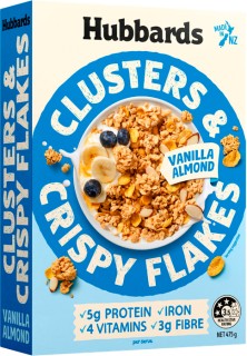 NEW+Hubbards+Clusters+%26amp%3B+Crispy+Flakes+Vanilla+Almond+475g